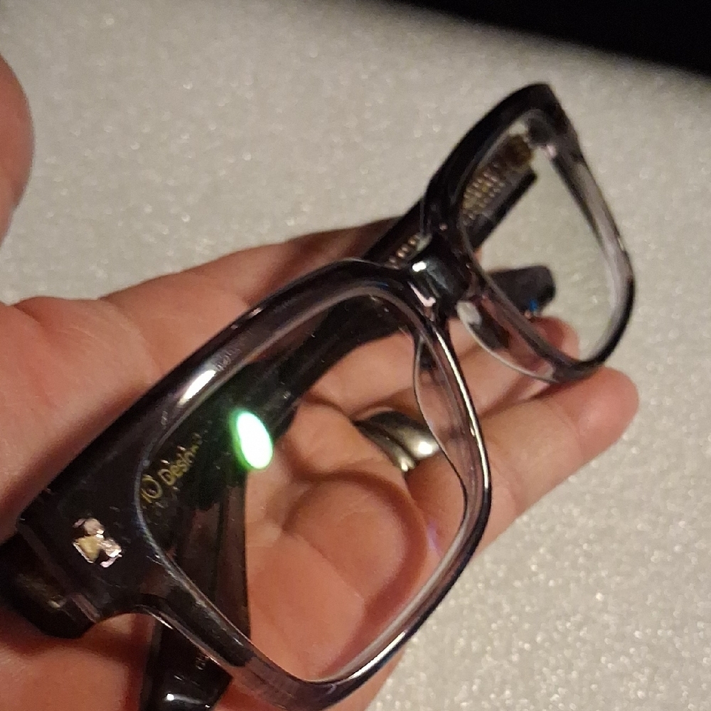 Modern Gray And Black Rectangular Glasses - image 8